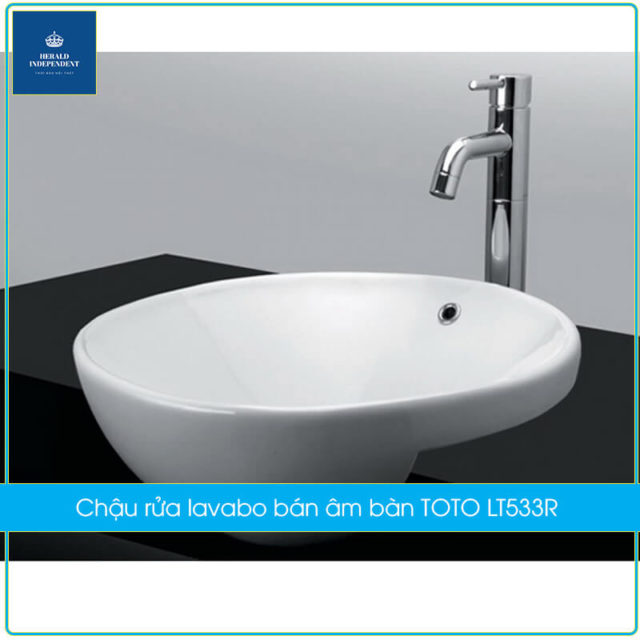 Chậu rửa lavabo bán âm bàn TOTO LT533R