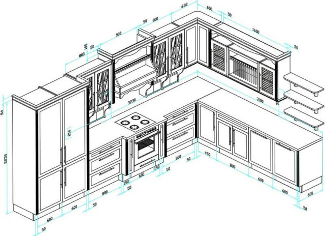 Thế nào là kích thước tủ bếp chuẩn?