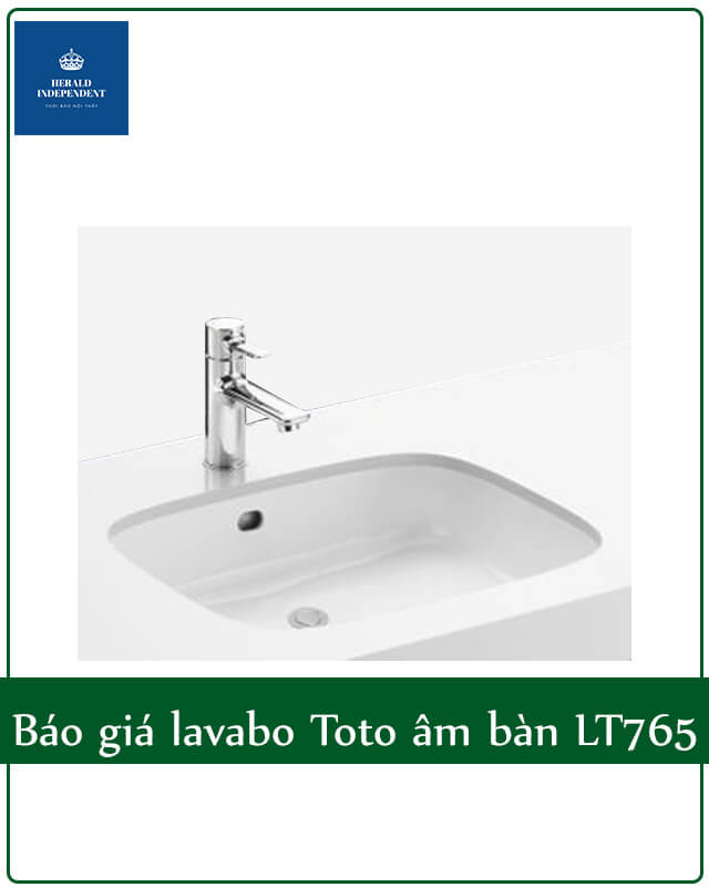 Báo giá lavabo Toto âm bàn LT765