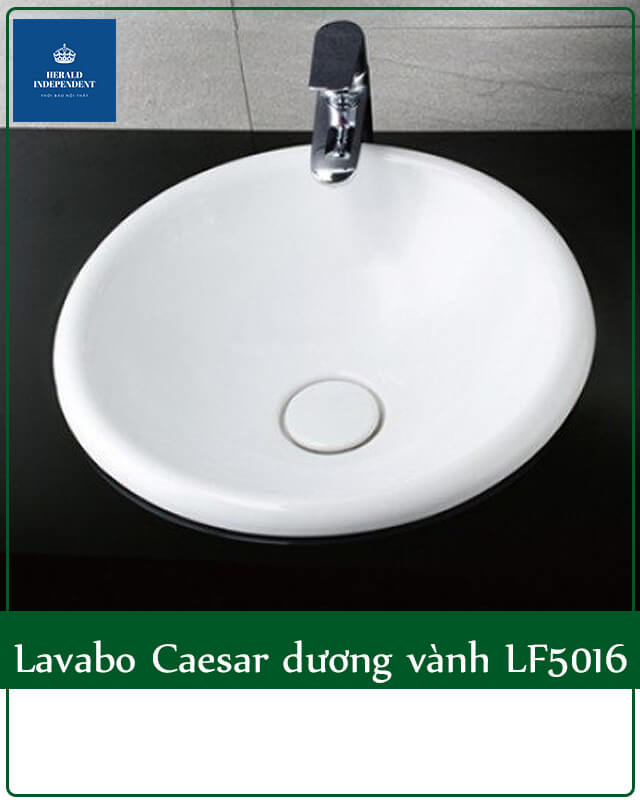 Lavabo Caesar dương vành LF5016