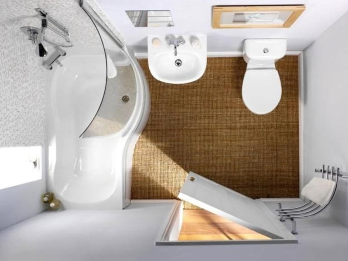 Mẫu thiết kế phòng tắm nhỏ đơn giản, hài hòa và tiện nghi