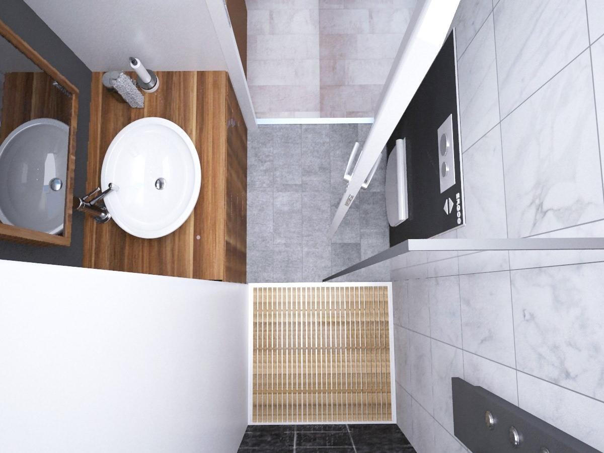 Thiết kế phòng tắm nhỏ 1m2 với phong cách tối giản