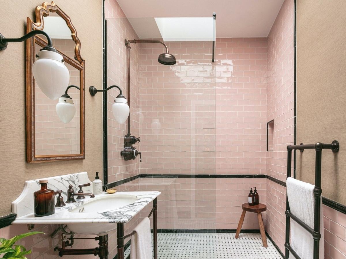 Xu hướng thiết kế, bài trí nội thất nhà tắm màu hồng khiến bạn mê mệt