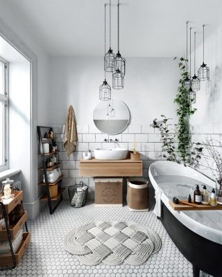 Nhà tắm phong cách Scandinavian