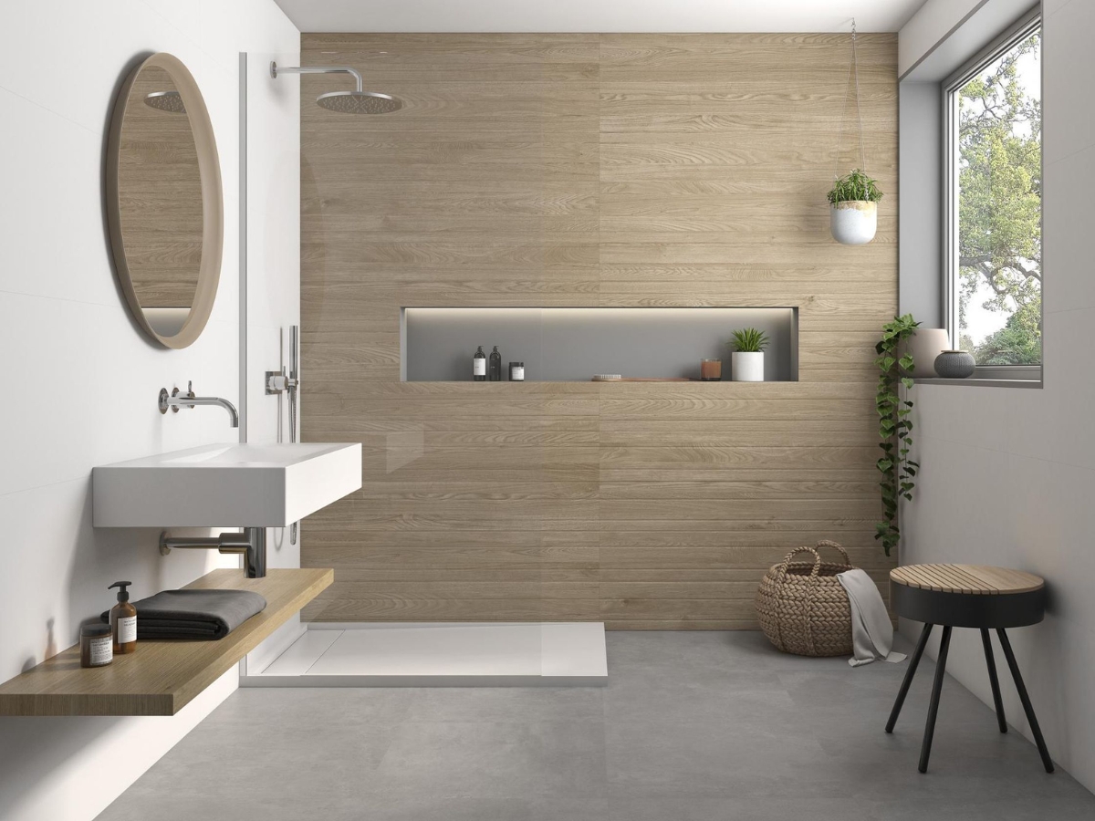 Với thiết kế đơn giản và tinh tế, phòng tắm theo phong cách Nhật tạo ra một không gian yên bình, mang đến sự thư thái và giúp giải tỏa căng thẳng trong cuộc sống hằng ngày của người sử dụng.